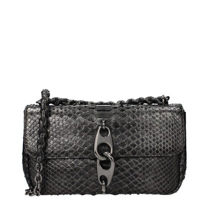 Tom Ford Gray Skin Shoulder Bag