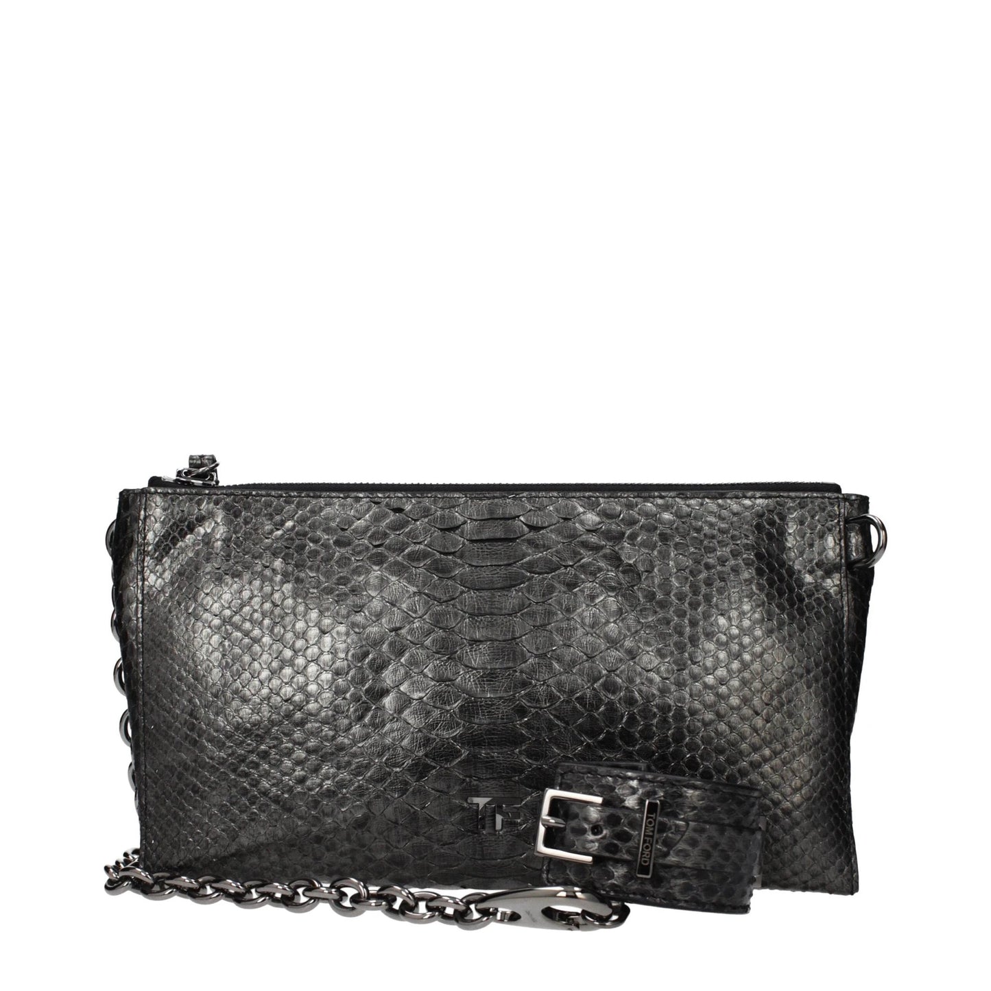 Tom Ford Gray Skin Handbag by Tom Ford