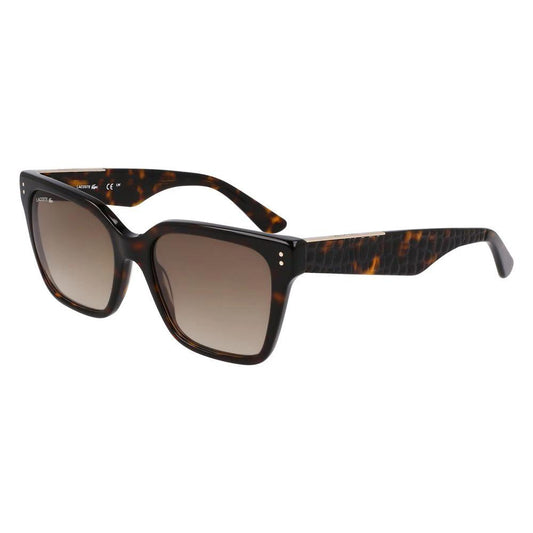Lacoste Brown Acetate Sunglasses by Lacoste