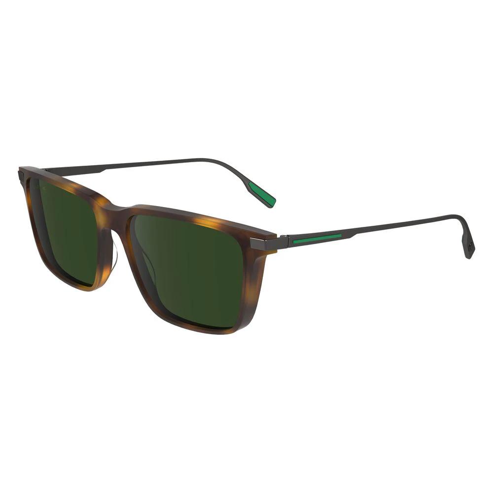 Lacoste Brown Acetate Sunglasses by Lacoste