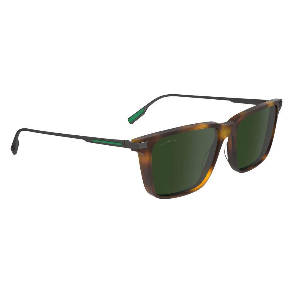 Lacoste Brown Acetate Sunglasses by Lacoste