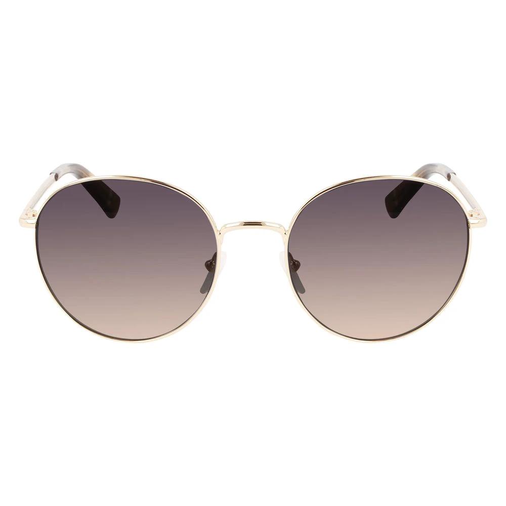 Longchamp Gold Metal Sunglasses by Longchamp