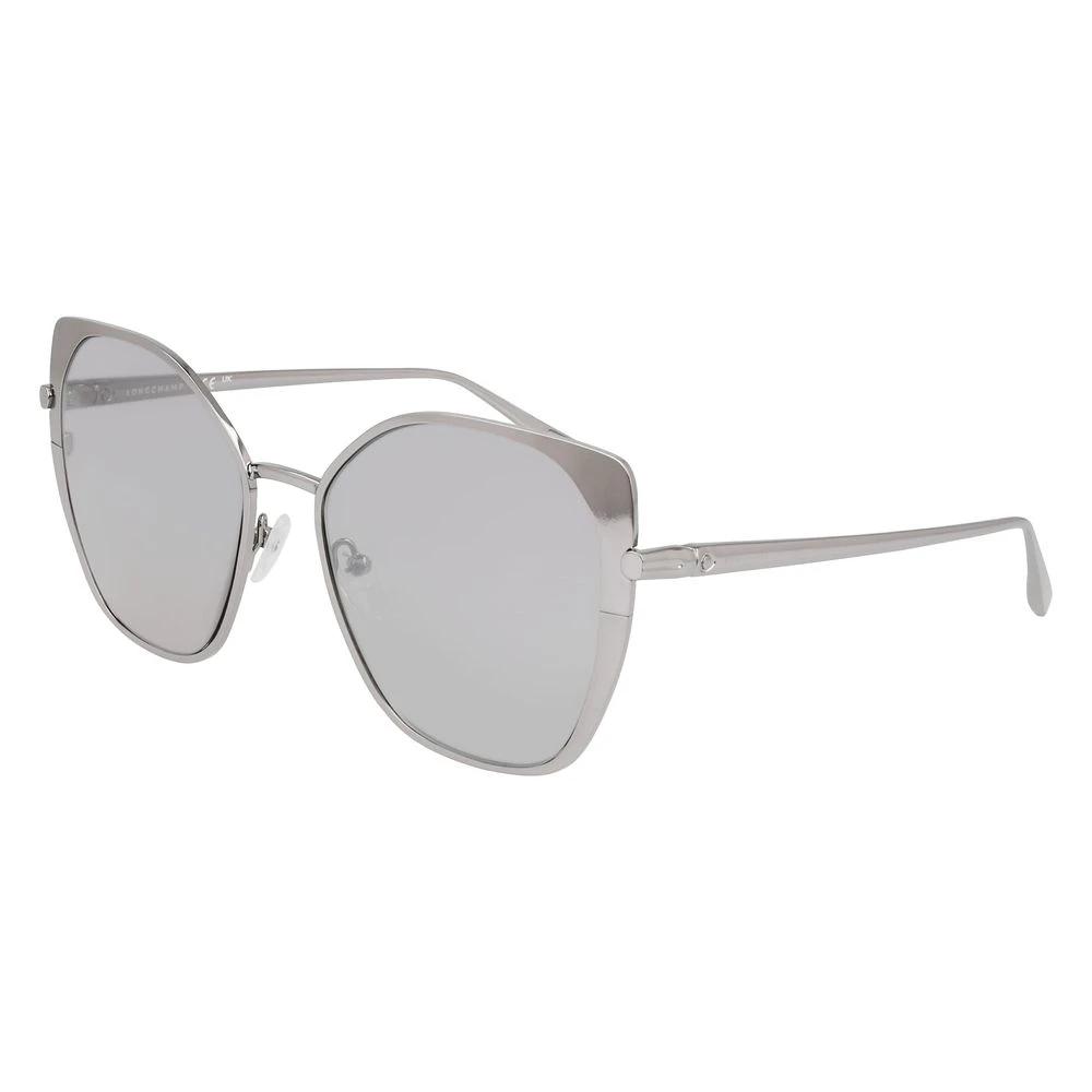 Longchamp Gray Metal Sunglasses by Longchamp