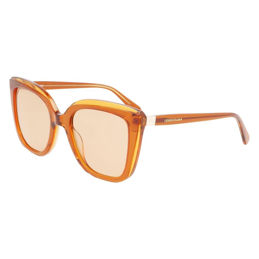 Longchamp Orange Acetate Sunglasses by Longchamp