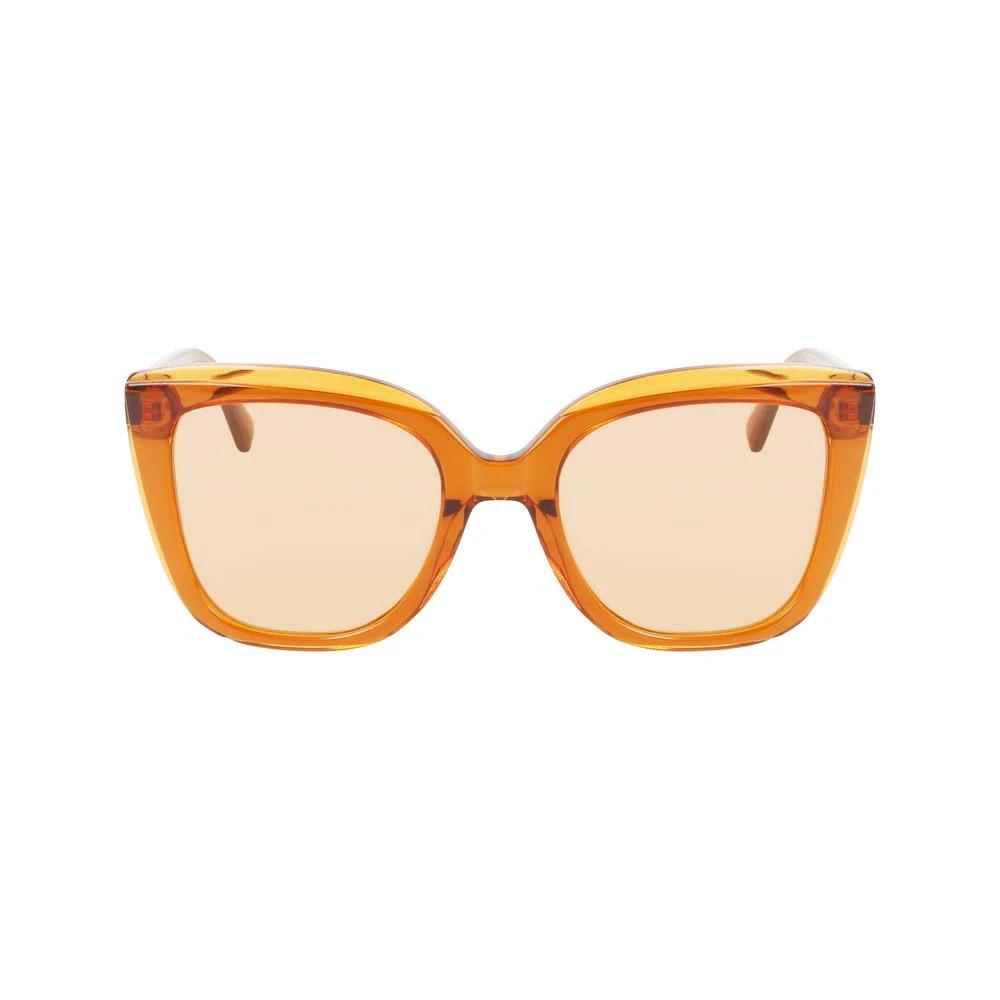 Longchamp Orange Acetate Sunglasses by Longchamp