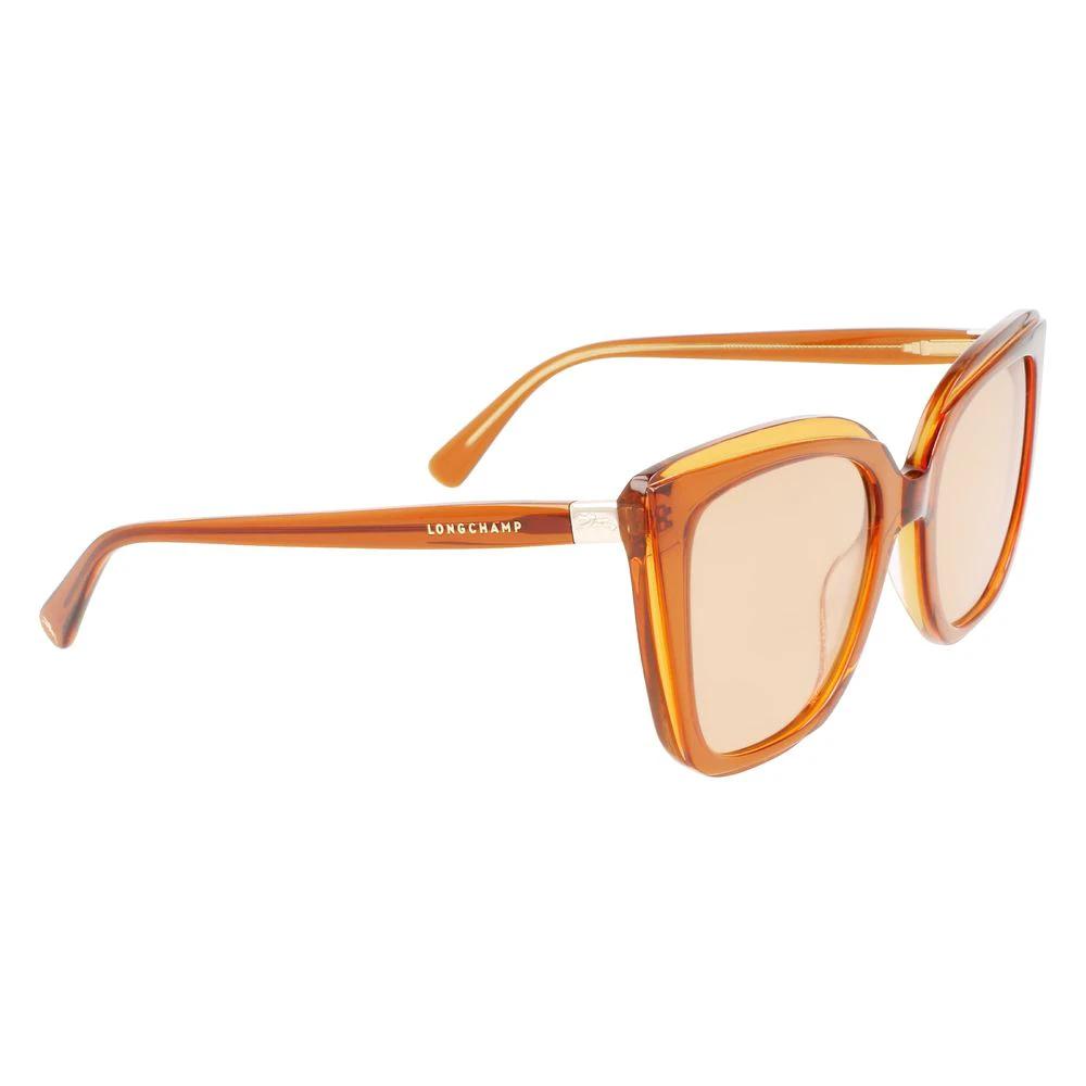 Longchamp Orange Acetate Sunglasses by Longchamp