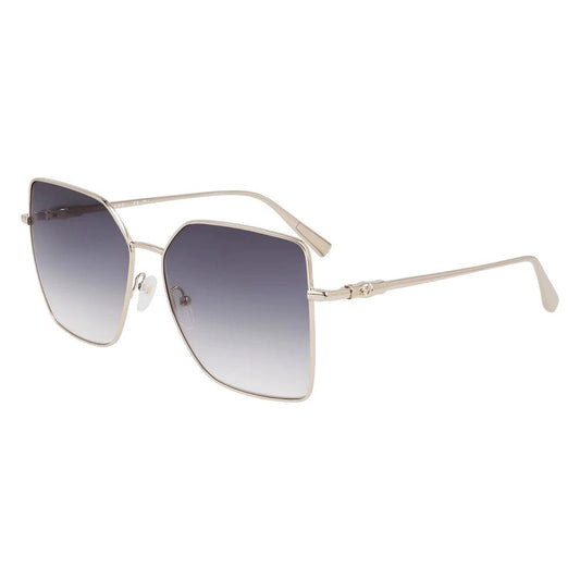Longchamp Gold Metal Sunglasses by Longchamp