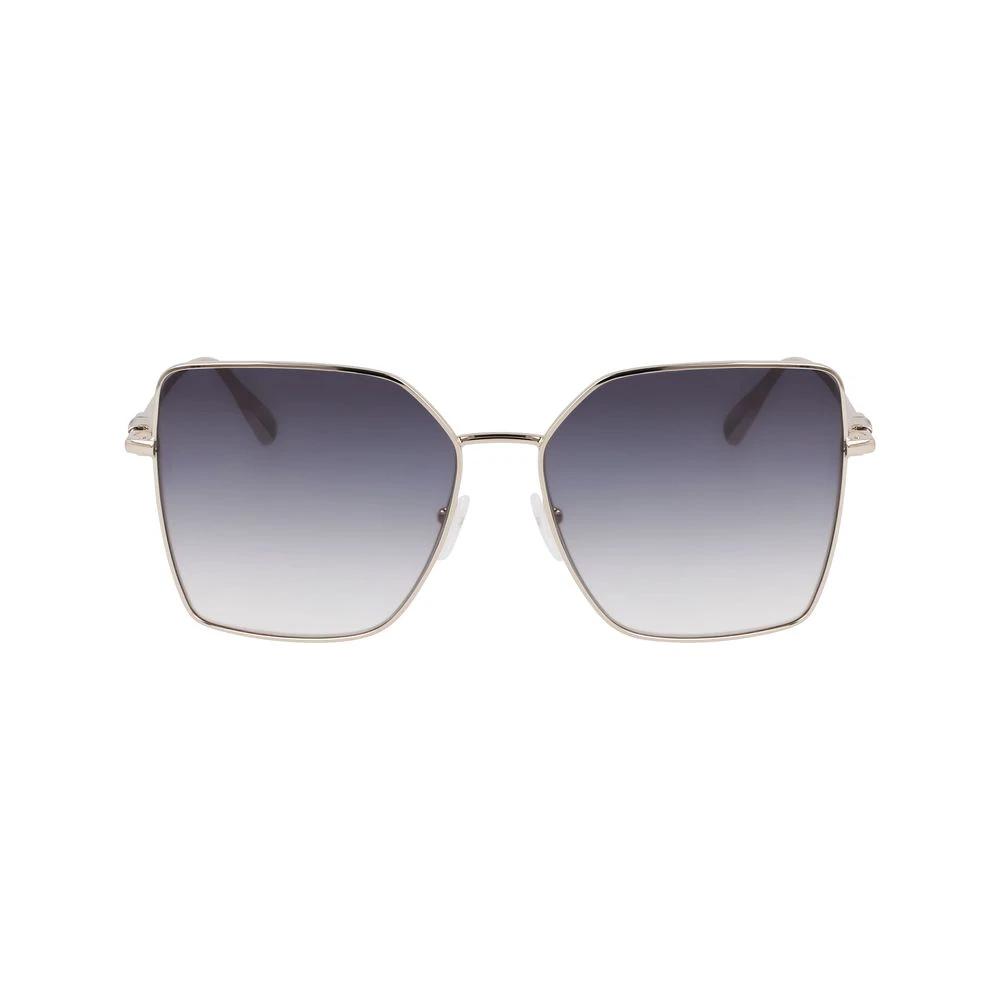 Longchamp Gold Metal Sunglasses by Longchamp