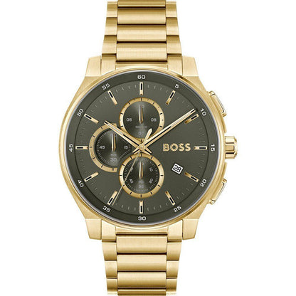 Hugo Boss Gold Stainless Steel Dress Watch by Hugo Boss