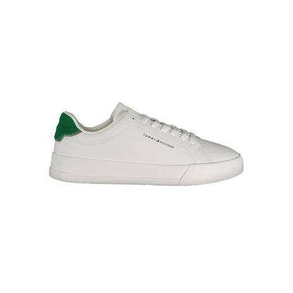 Tommy Hilfiger White Polyurethane Men Sneaker