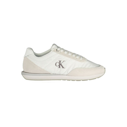 Calvin Klein White Recycled Polyester Men Sneaker