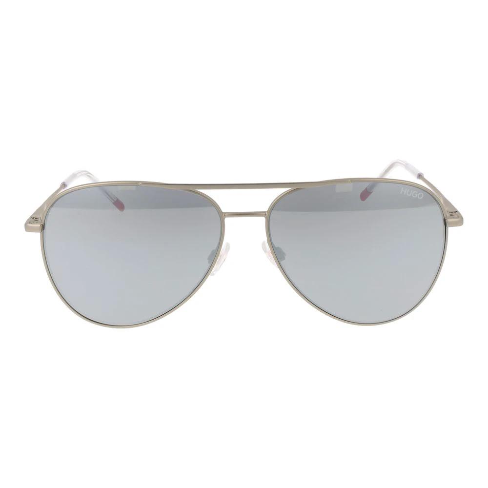 Hugo Boss Silver Metal Sunglasses by Hugo Boss