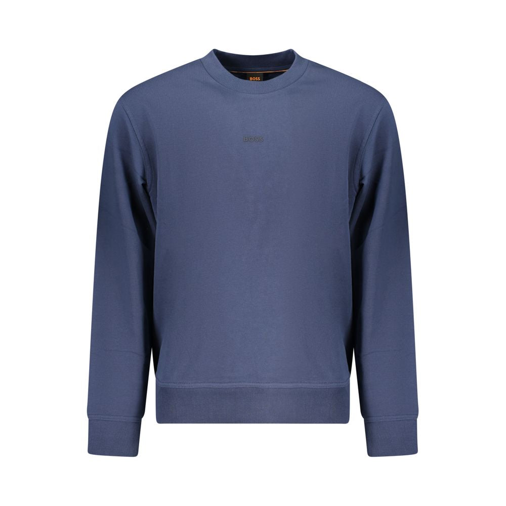 Sweat-shirt Hugo Boss homme col rond en coton bleu – BO-41417