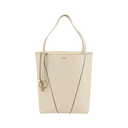 Chloé Beige Calf Leather Bos Taurus Shoulder Bag