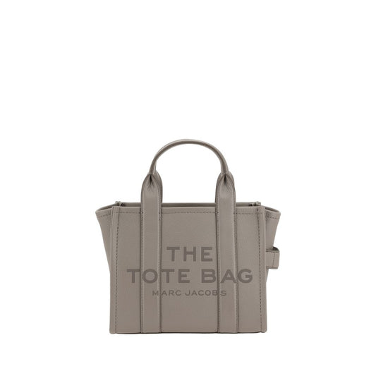 Marc Jacobs Tote Bag Small en Cuir Grainé Gris – Monogramme Contrastant | AW26