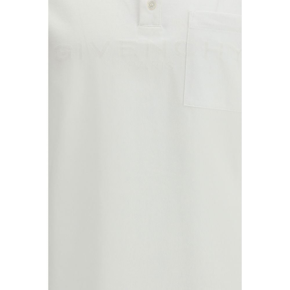 Givenchy White Cotton Polo Shirt