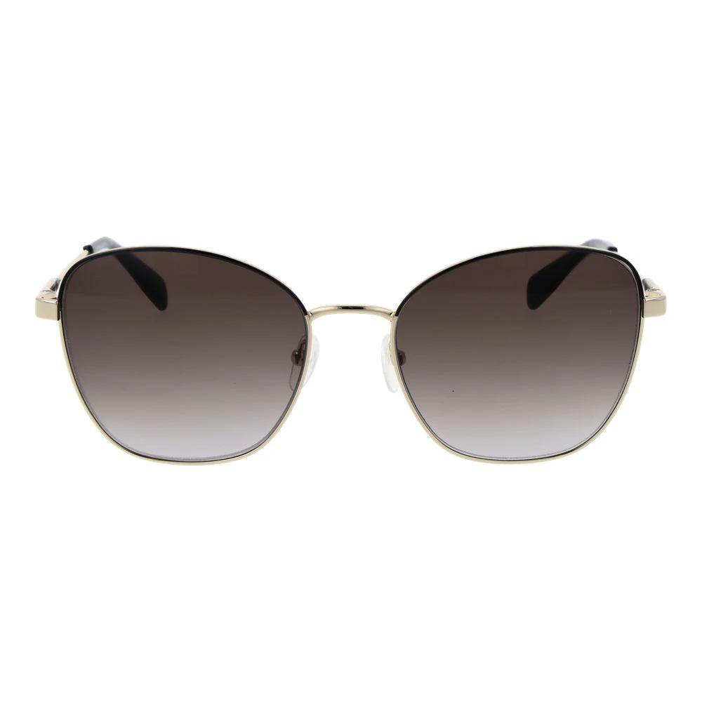 Longchamp Gold Metal Sunglasses by Longchamp