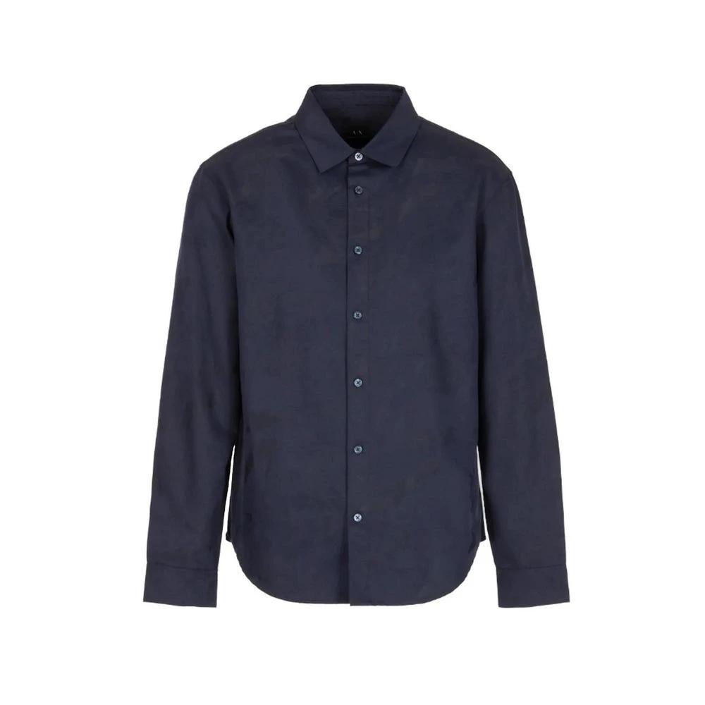 Armani Exchange Blue Cotton Dress Shirt by Armani Exchange