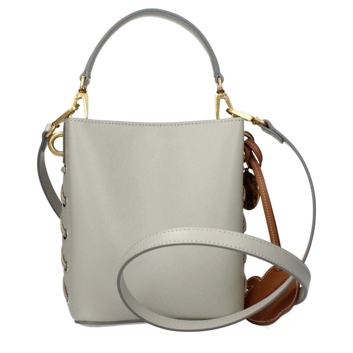 Stella McCartney Gray Leather Handbag by Stella McCartney