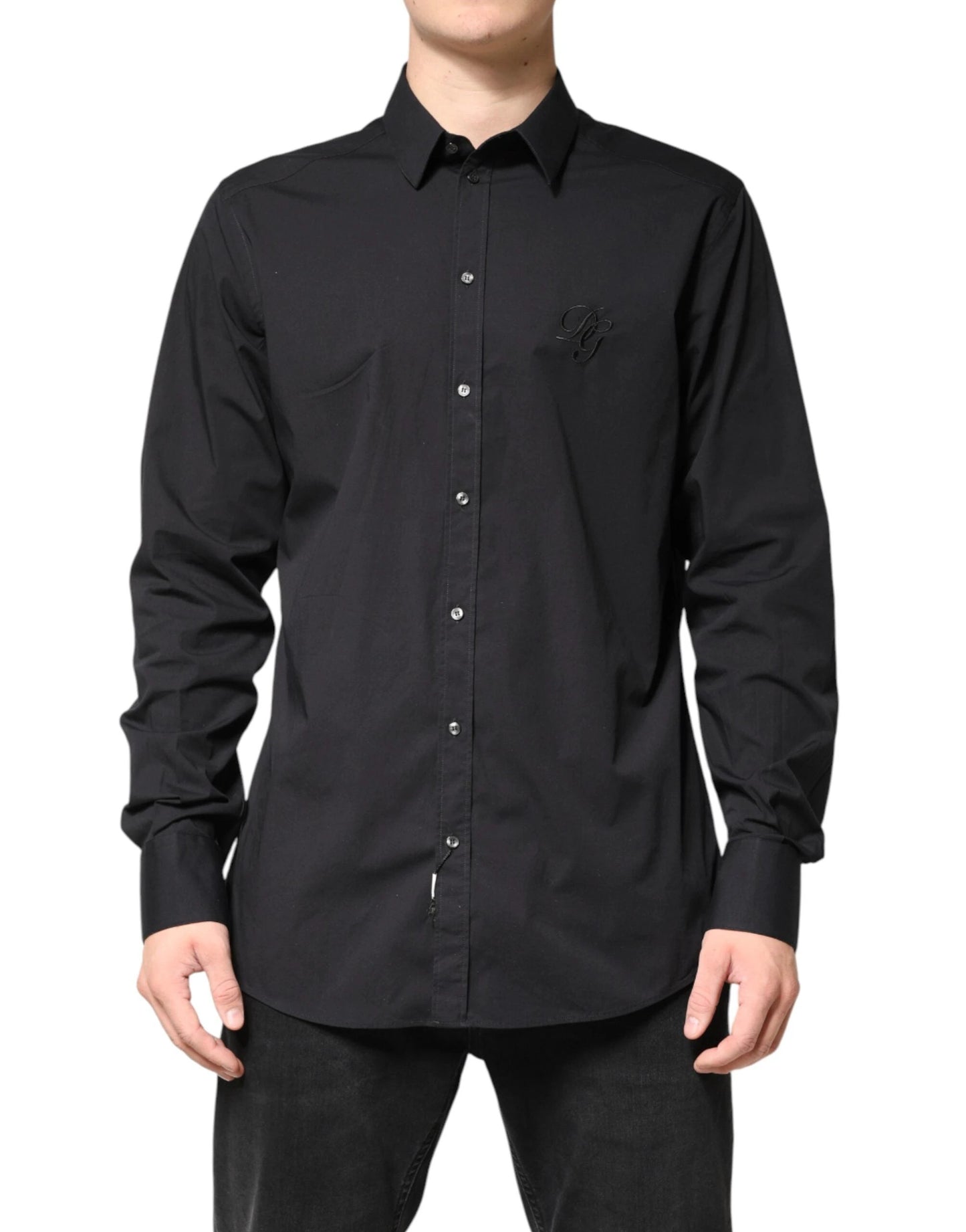 Dolce & Gabbana Black GOLD Cotton Men Dress Formal Shirt by Dolce & Gabbana