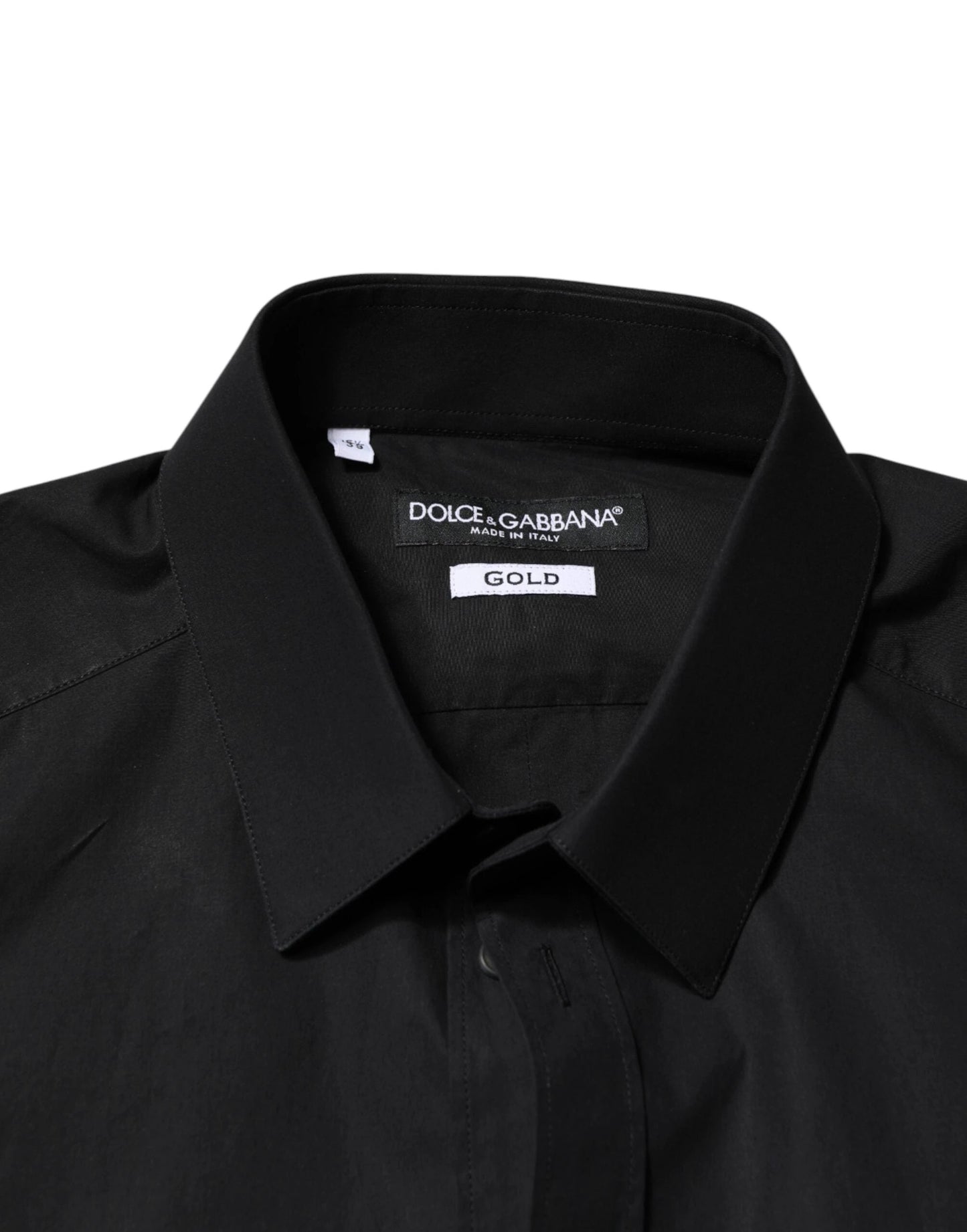 Dolce & Gabbana Black GOLD Cotton Men Dress Formal Shirt by Dolce & Gabbana