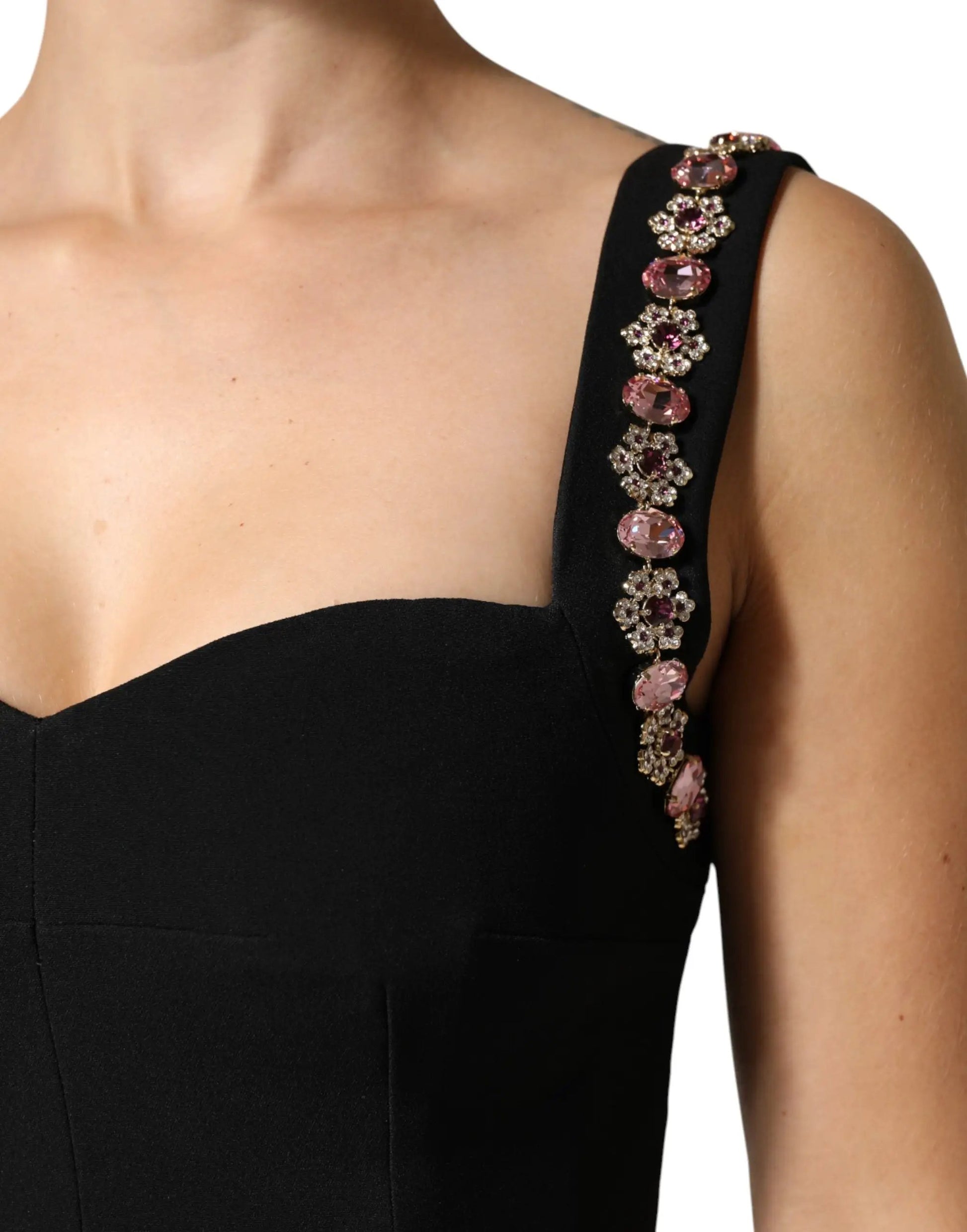 Dolce & Gabbana Black Embellished Sheath MermaidGown Dress by Dolce & Gabbana