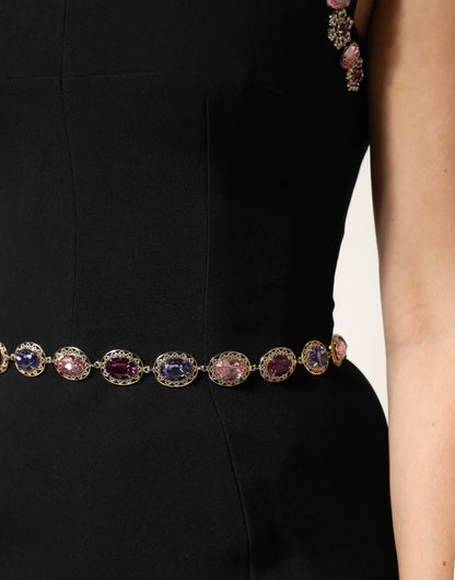 Dolce & Gabbana Black Embellished Sheath MermaidGown Dress by Dolce & Gabbana
