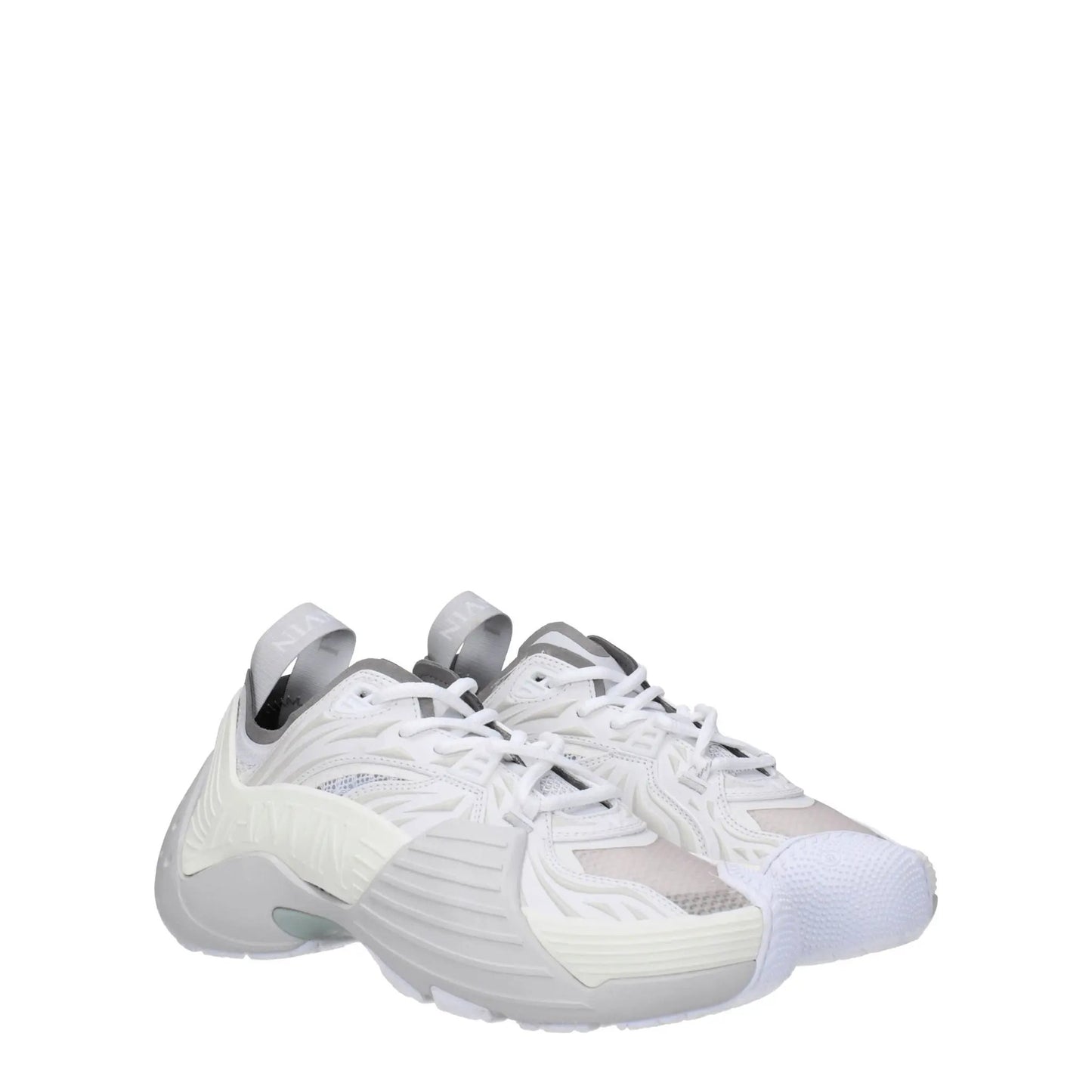 Lanvin Blue Leather Athletic Sneakers by Lanvin