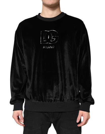 Dolce & Gabbana Black DG Logo Crew Neck Sweatshirt Sweater