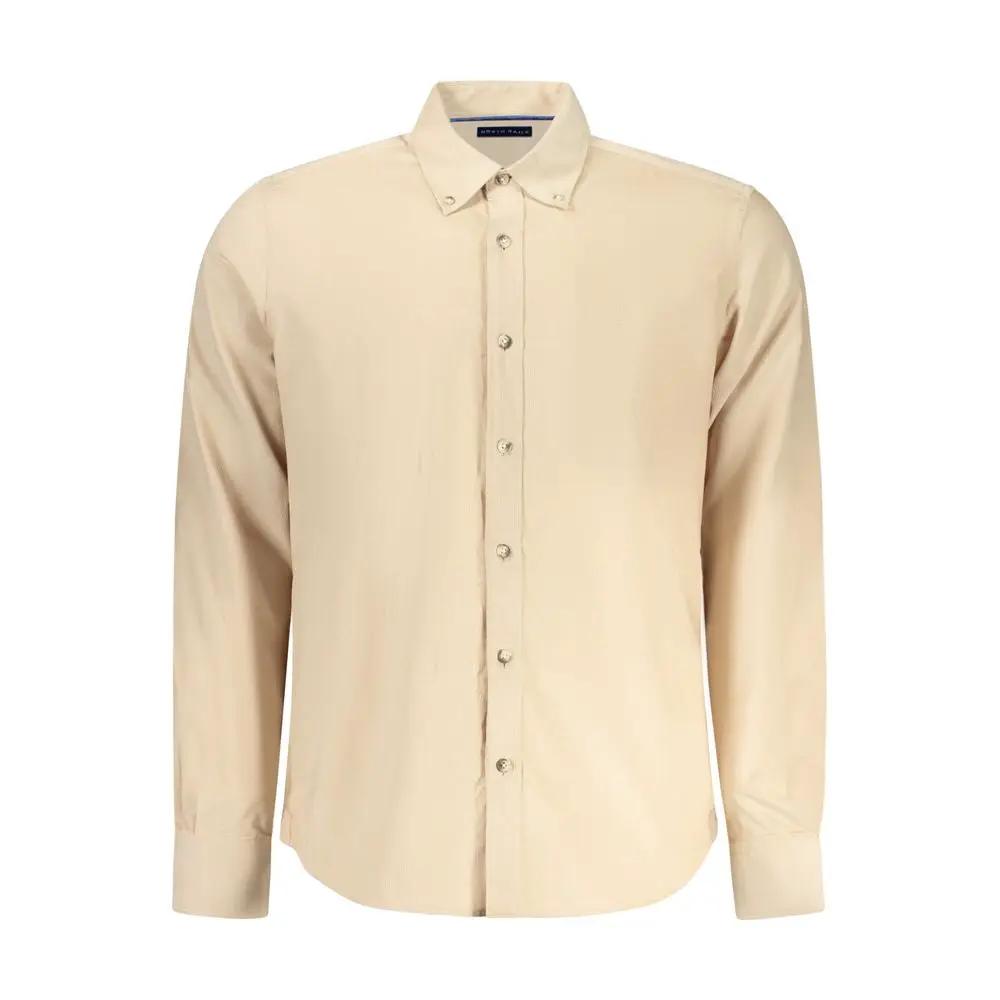 North Sails Beige Cotton Men Shirt by North Sails