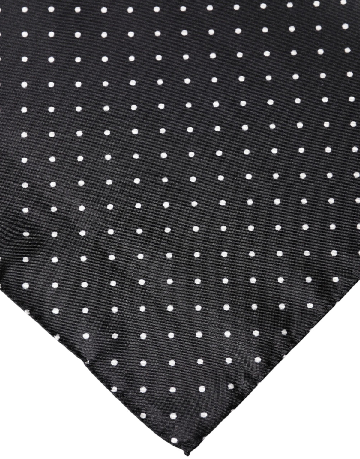 Foulard Dolce & Gabbana femme à pois en soie noir et blanc – MS7832