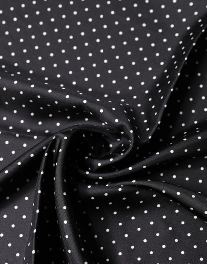 Foulard Dolce & Gabbana femme à pois en soie noir et blanc – MS7832