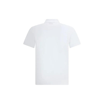 Fendi White Cotton Polo Shirt by Fendi