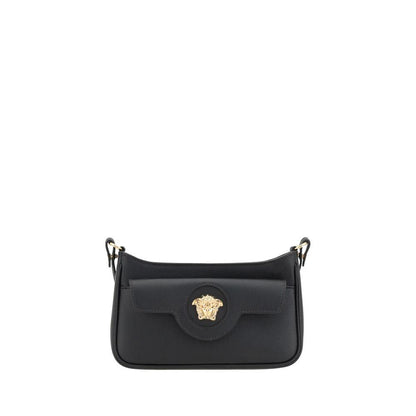 Versace Black Calf Leather Bos Taurus Shoulder Bag by Versace