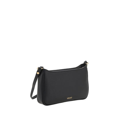 Versace Black Calf Leather Bos Taurus Shoulder Bag by Versace
