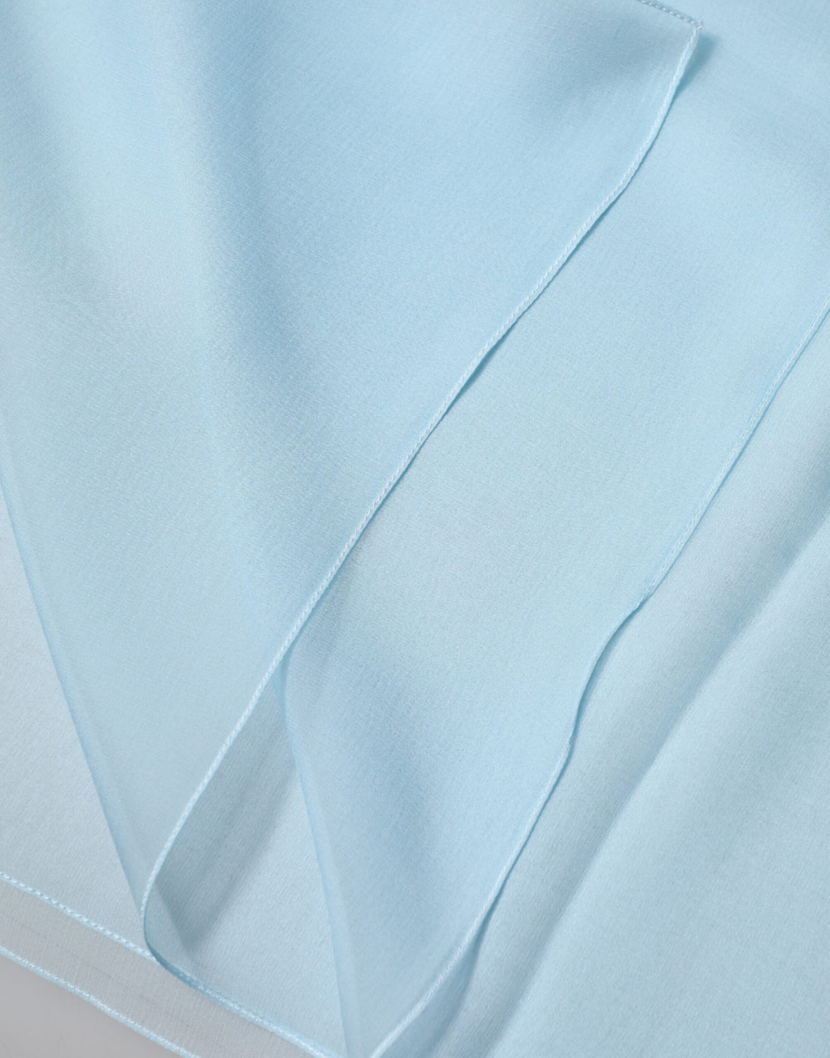 Dolce & Gabbana Light Blue Stola Sciarpa in Seta da Collo Foulard