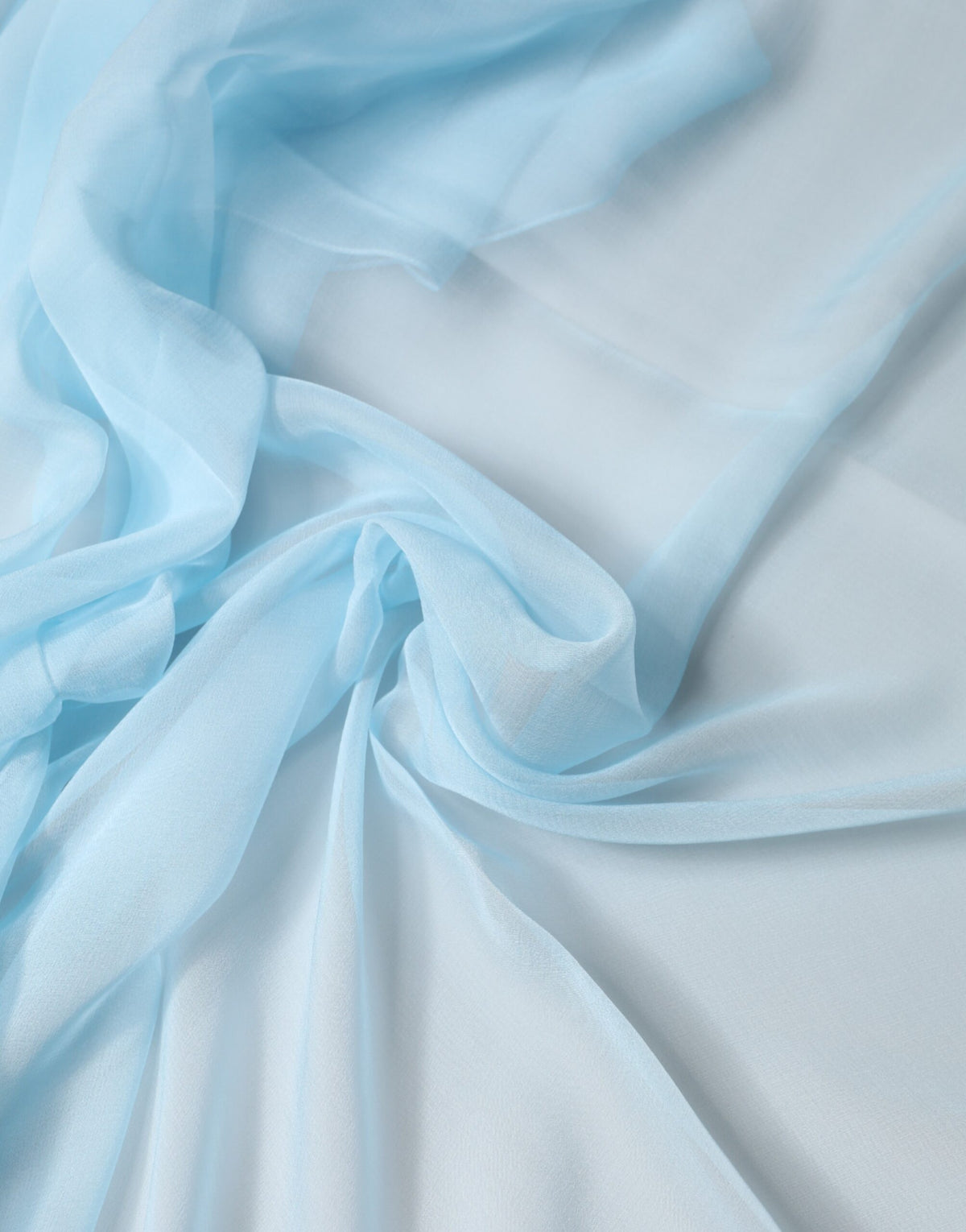 Dolce & Gabbana Light Blue Stola Sciarpa in Seta da Collo Foulard