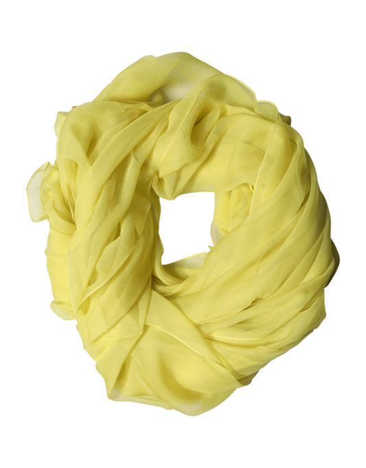 Écharpe Dolce & Gabbana homme étole en soie jaune – MS7575