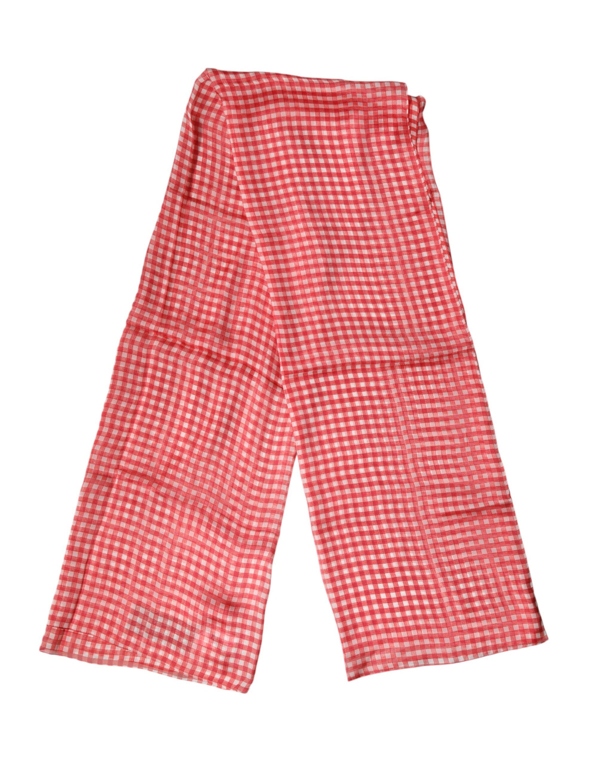 Étole Dolce & Gabbana homme en soie rouge et blanc à carreaux – MS7580