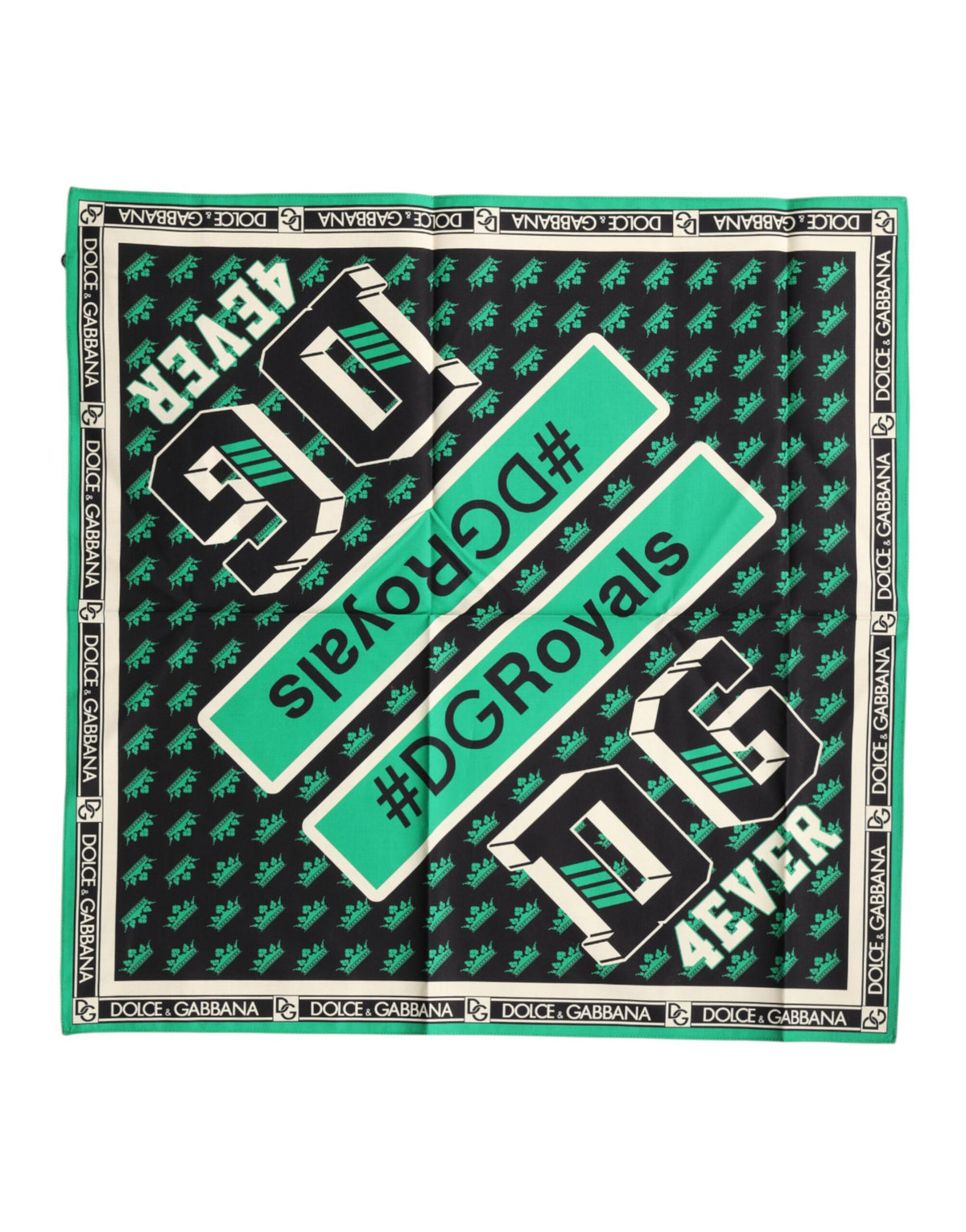 Foulard Dolce & Gabbana homme #DGRoyals en coton multicolore – MS7803