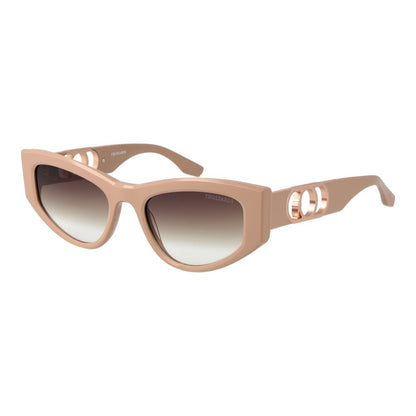 Lunettes de soleil Trussardi femme en acétate beige – TR-1064234