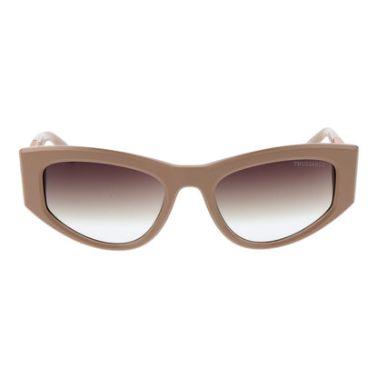 Lunettes de soleil Trussardi femme en acétate beige – TR-1064234