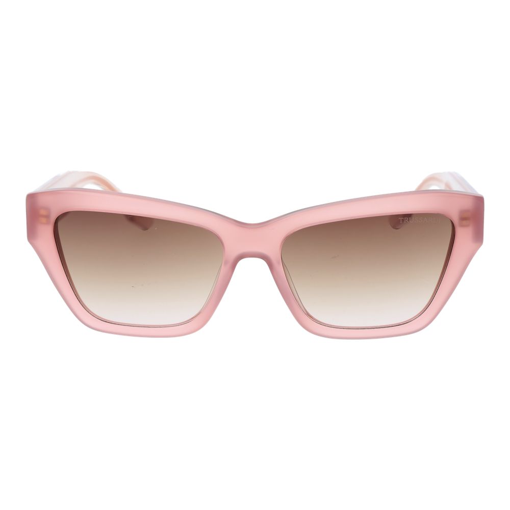 Lunettes de soleil Trussardi femme en acétate rose – TR-1064310