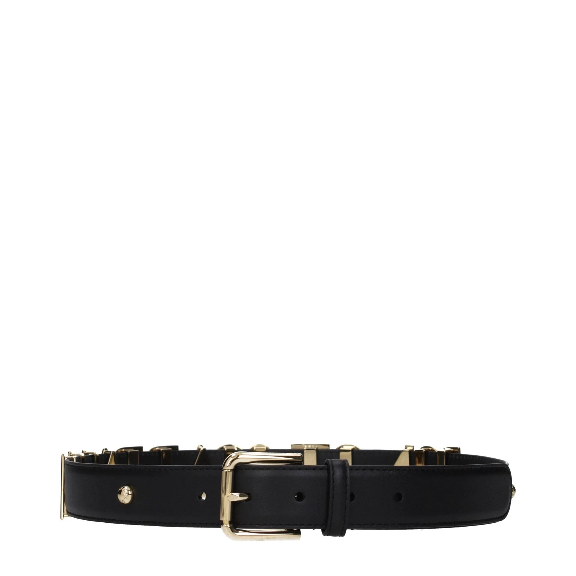 Dolce & Gabbana Black Leather Regular Belt by Dolce & Gabbana