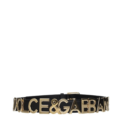 Dolce & Gabbana Black Leather Regular Belt by Dolce & Gabbana