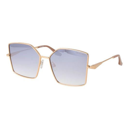Lunettes de soleil Trussardi femme en métal doré – TR-1064269
