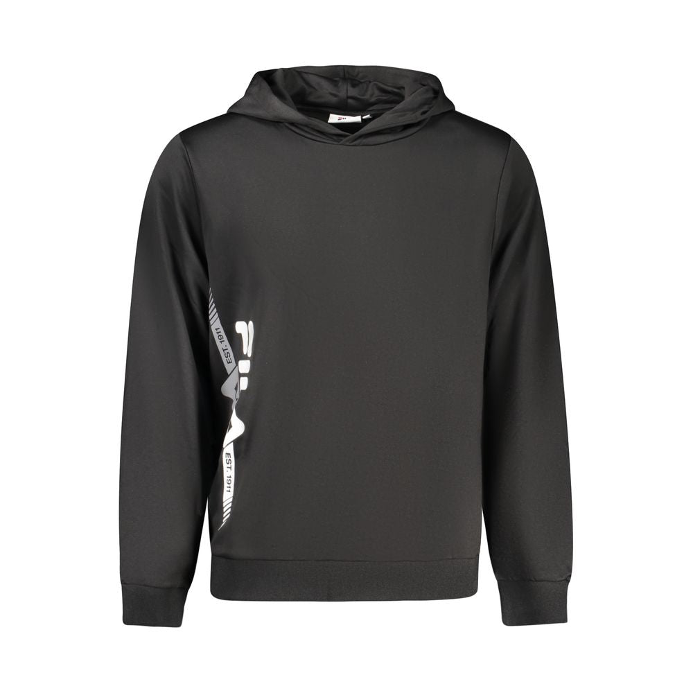 Sweat à capuche Fila homme en polyester noir – FI-41863