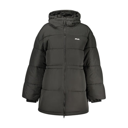 Veste coupe-vent Fila femme Alba à capuche en polyester noir – FI-41914