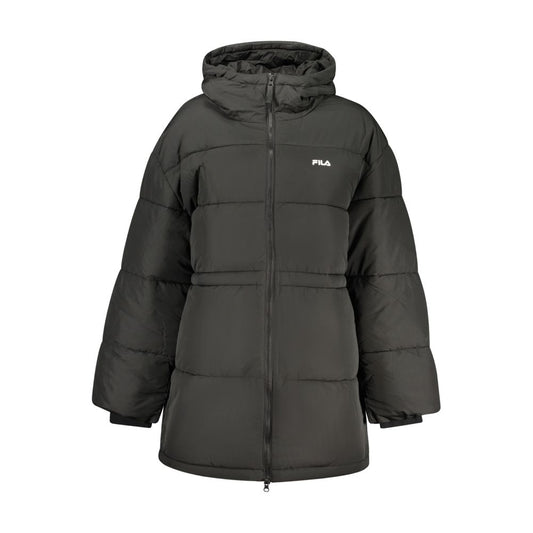 Veste coupe-vent Fila femme Alba à capuche en polyester noir – FI-41914