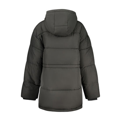Veste coupe-vent Fila femme Alba à capuche en polyester noir – FI-41914